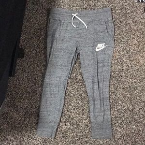 Grey Nike joggers